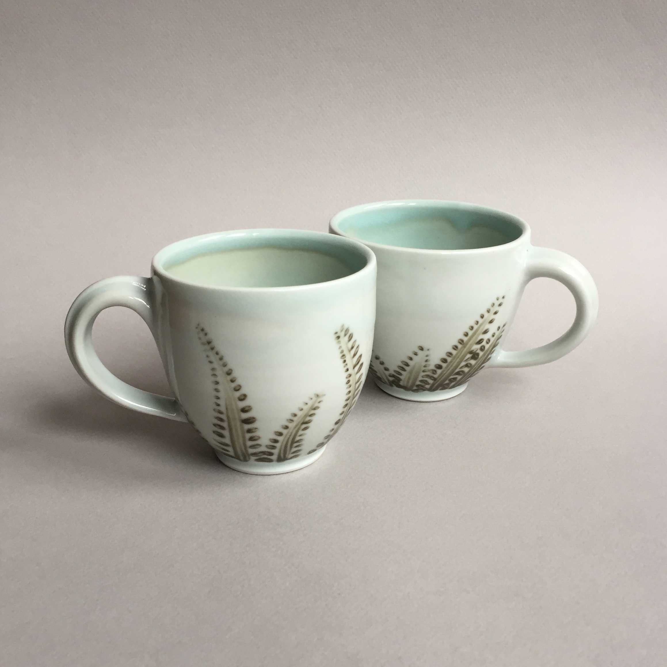 Clay: Fern Mugs Set